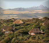 Lewa Wilderness is gelegen op de noordelijke hellingen van Mt Kenia