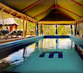 Sable Mountain Lodge zwembad, Nyerere nationaal park Tanzania