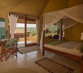 Karatu Simba  Lodge interieur tent, Ngorongoro nationaal park Tanzania