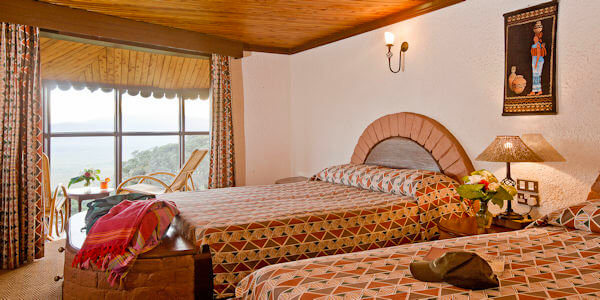 Ngorongoro Sopa Lodge  accommodatie standaard kamer interieur, Ngorongoro Krater in Tanzania