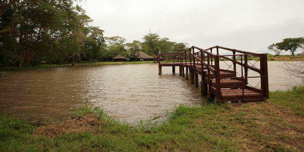 Voyager Ziwani Camp uitkijkpunt ziwani, Tsavo West Nationaal Park in Kenia